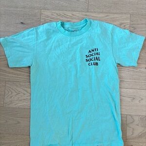 Anti Social Social Club Turquoise Tee Men’s Size Large